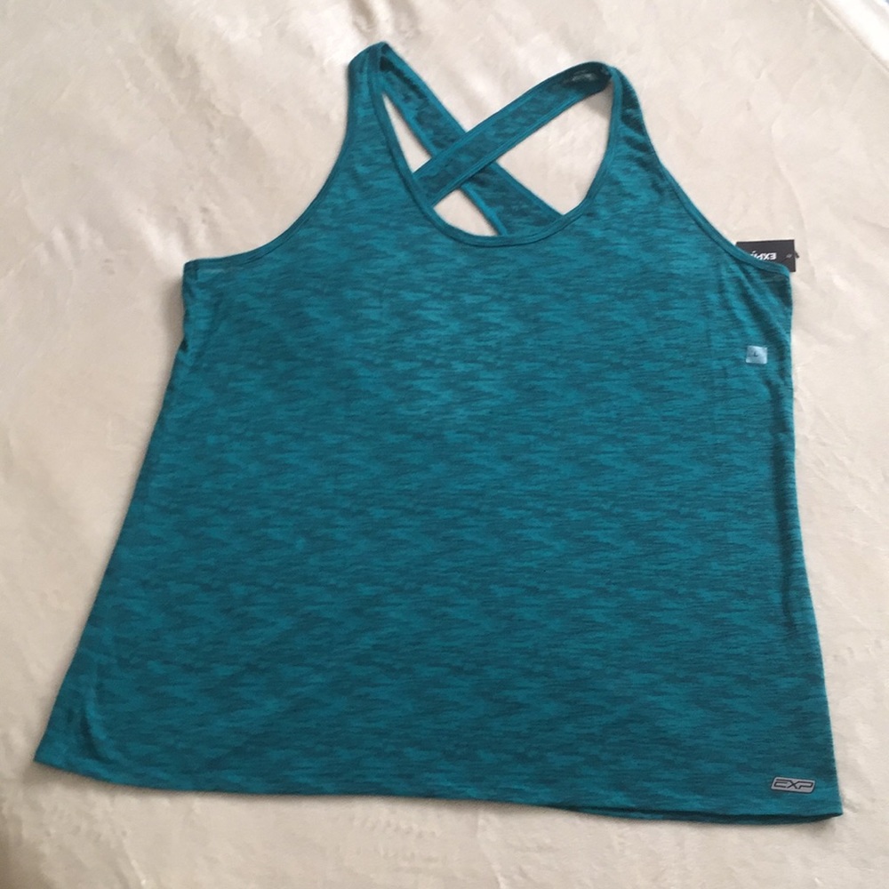 Tank top crisscross back. Size Large. NWOT